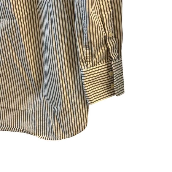 J. Crew Women's Gray Striped Tunic Blouse XXS Long Sleeve Casual - Picture 9 of 13